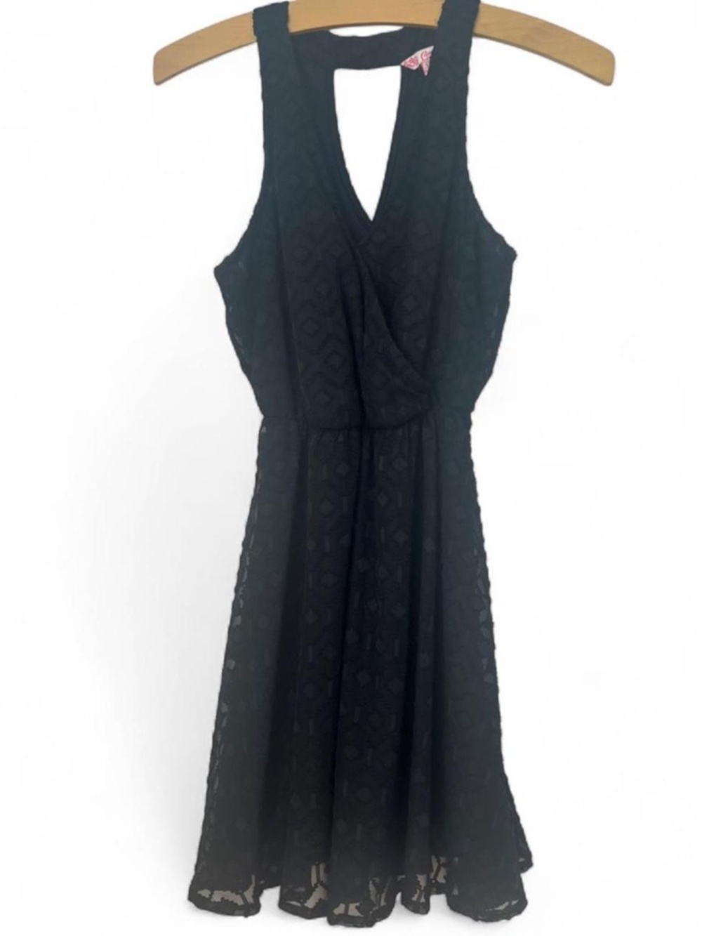 Candies Black Lace Halter Dress - Size XS